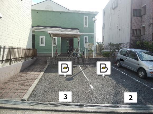 土塔町3278番地グリーンガーデンハイツ駐車場３番区画駐車場 土塔町公園 徒歩3分 予約制 タイムズのb