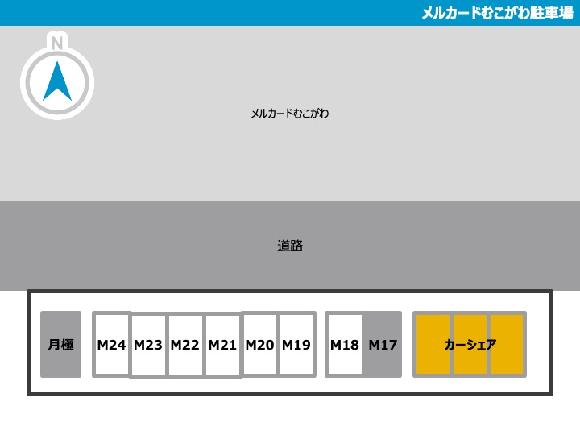 タイムズのｂ メルカードむこがわ駐車場 写真.5