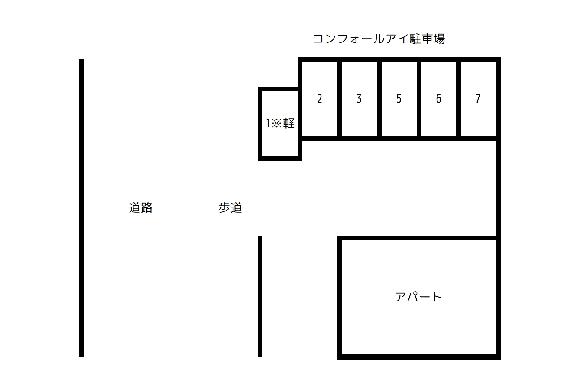 コンフォールアイ駐車場