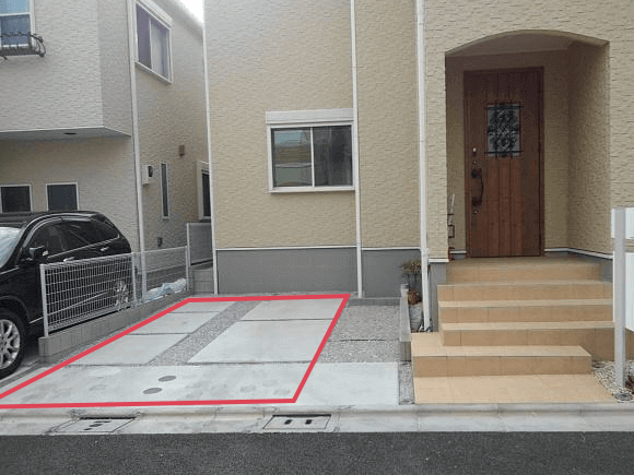 駐車スペースを測る・撮る